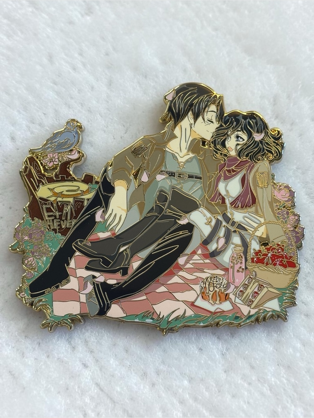 Mikasa Ackerman x Eren Yeager Attack on Titan Fantasy Pin